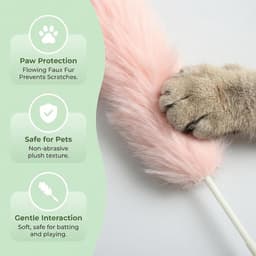 5 stuks kattenspeelgoed met veren, 38 cm lang, kattenspeelgoed, jachtstok — thumbnail 5