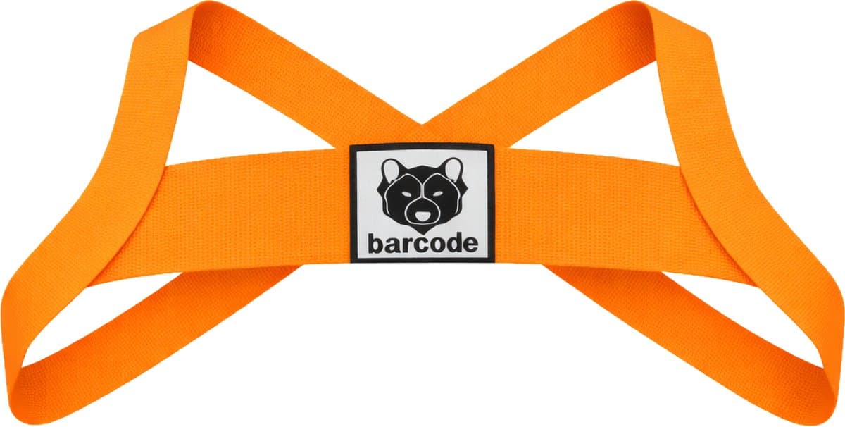 Barcode Berlin Harness Leonsh Neonorange - MAAT S - Heren Clubwear - Harnas voor Man - Sexy Heren Harnas — afbeelding 1