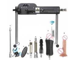 Neukmachine Voor Mannen & Vrouwen - Fuck Machine Verstelbaar - Sex Machine - Inclusief Dildo’s, Pocket Pussy & Verlengstukken