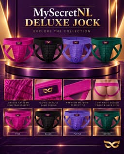 MySecretNL Deluxe Jock - Erotische jockstrap - 100% Katoen - Paars - Maat L — thumbnail 2
