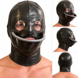 Latex rubberen masker - Trechter - Plas seks - BDSM - Maat S, L en M. — thumbnail 2