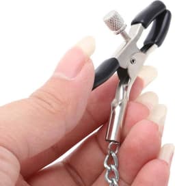 Tepelklem | Tepelklemmen met ketting ca. 32cm | Tepelklem met ketting | Tepelklemmen | Seks speeltje | Kinky seks — thumbnail 5