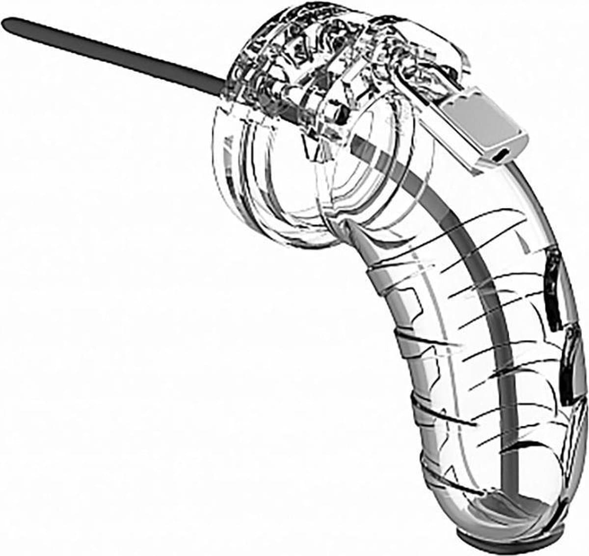Model 16 - Chastity - 4.5" - Cock Cage - Transparent — afbeelding 1
