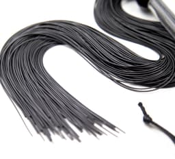 Smart Moves - Flogger - Siliconen Strengen - 51 cm - Zwart — thumbnail 3