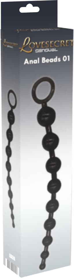 Lovesecret Sensual LS24 Anal Beads Zwart – 30 cm – Flexibele Silicone Anaalketting – Max Ø 3,5 cm – Voor Beginners & Gevorderden — thumbnail 3
