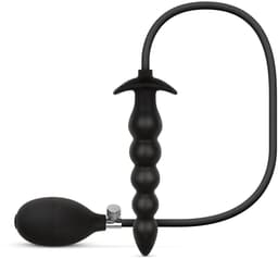 Anal Collection - Opblaasbare Dildo met Pomp 20 cm - Zwart — thumbnail 1