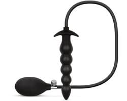 Anal Collection - Opblaasbare Dildo met Pomp 20 cm - Zwart