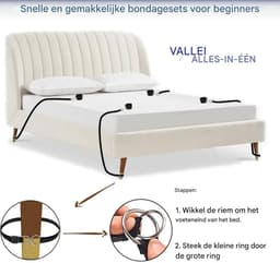 Vitdipy - Bondage Set - Handboeien en Enkelboeien - BDSM - Sex Toys voor Koppels - Verstelbare - Oogmasker - Bed - Vastbinden - Zwart — thumbnail 4