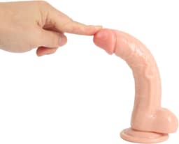 Banoch | Dildo met zuignap | 17 cm | ∅ 3 cm | Realistisch Geaderd | Stevig & Buigzaam | Voor Anaal en Vaginaal Gebruik — thumbnail 3