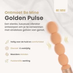 Be Mine Golden Pulse – Vibrator - Vibrator voor Vrouwen - Clitoris Stimulator - Sex Toys voor Vrouwen - Sex toys voor Mannen - Sex Toys voor Koppels - 6 standen - USB-C - IPX7 - Sunset — thumbnail 5