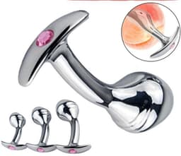 Anale-Billen-Seks-Plug-Prostaat-Massage-Metaal-Stalen-G-spot-Sonde-Speelgoed-voor-Mannen-Vrouwen - 003 — thumbnail 2