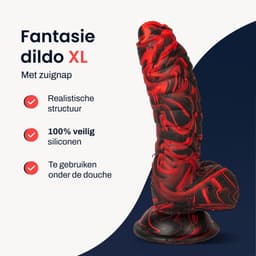 Fantasy Dildo XL - 17,5cm - Extreme - Dikke - BPA vrij - Jespro — thumbnail 3
