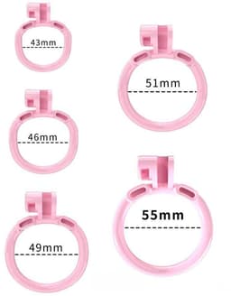 Rimba Toys - P-Cage PC03 - Kunststof Kuisheidskooi - Peniskooi - Chastity - Roze — thumbnail 9