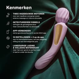 LELO SWITCH - Dubbele Wandvibrator & G-spot Vibrator - Slimme App-connectiviteit - Soft Pink — thumbnail 3