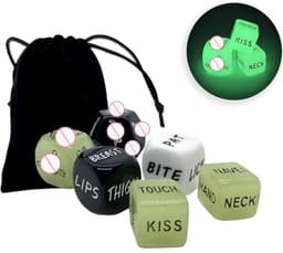 Erotische Dobbelstenen Deluxe - Sex Dice - Sex Dobbelstenen - Voorspel - Glow in the Dark - 36 Opties - Cadeau — thumbnail 3
