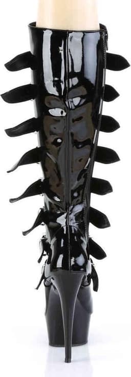 Pleaser - DELIGHT-2049 Kniehoge laarzen - US 6 - 36 Shoes - Zwart — thumbnail 4