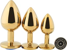 Banoch - Buttplug Aurora yellow gold Small - Metalen buttplug - Diamant geel — thumbnail 6