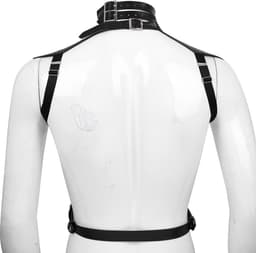 ♛Queen-Toys® Bondage - Mannen Meester harnas - Knevel - BDSM - Schouderharnas mannen - SM pak - Lederlook harnas - Rollenspel kleding — thumbnail 8
