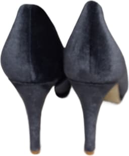 CH.CREATIONS -GREY PUMP- VELVETLOOK- HAK 8 CM-40 — thumbnail 2