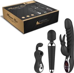 Intimate Desires® - Pleasure Box - Clitoris Stimulator - Magic Wand Vibrator - Verwarmde Vibrator - 3 in 1 set - Oplaadbaar - Sex toys voor Vrouwen - Seksspeeltjes — thumbnail 1