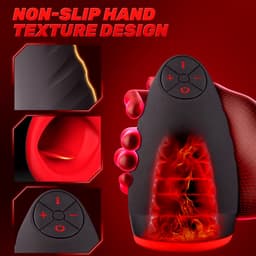 Eikel Masturbator - Verwarmd - Vibrerend - Waterdicht - Oplaadbaar - Penis vibrator — thumbnail 4