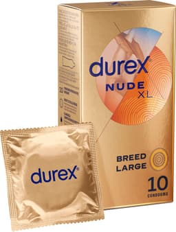 Durex - Condooms Nude XL 10 st - Huid op Huid gevoel - Ultra Dun — thumbnail 1