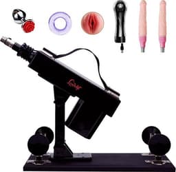 LoveVlijt - Seksmachine - Penetratie - Inclusief 2 Dildo's En Vele Extra's - Discreet - Penetratie - Neukmachine - Seks Fuck Machine - Clitoris Gspot Stimulator - Voor Mannen En Vrouwen - Talloze Standjes - Krachtige Erotische Seksmachine — thumbnail 1