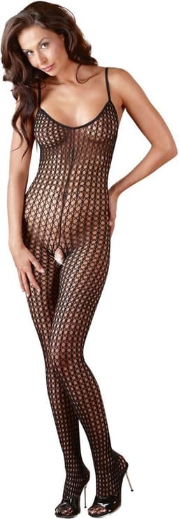 Sexy Lingerie - Catsuit met Open Kruis - Erotische Catsuit - Bodystocking - XL/XXL — thumbnail 1