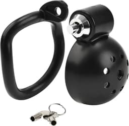 DOWO® - Mini Locker - Kuisheidskooi- Chastity cage - Peniskooi – Hemisferisch - ABS - Zwart - 4 Maten — thumbnail 6