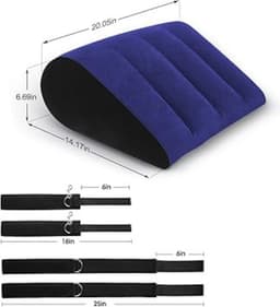 DD® Sex Stoel - Sex Meubel - Sex Chair - Kussen Handboeien Set - 21x15x7cm - Blauw — thumbnail 4