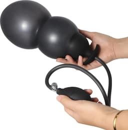 Buttplug - Buttplugs - Buttplug opblaasbaar - Prostaat Massage - Anaal plug - Zwart — thumbnail 4