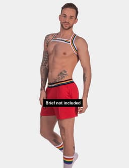 Barcode Berlin Pride Harness White - MAAT XS — thumbnail 3