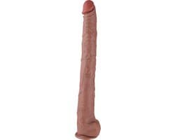Wildolo Kolos XXXL Dildo met Zuignap 55 cm – Grote Realistische Siliconen Dildo – Bruin — thumbnail 1