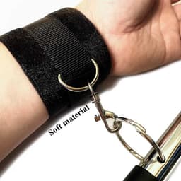Mega spreidstang BDSM - 4 zachte stevige handboeien - 50CM - Luxe materialen - Spreader bar — thumbnail 2