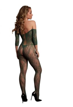 Kant Lange Mouwen Bodystocking - Koninginmaat — thumbnail 6