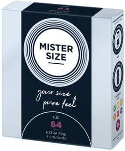 MISTER SIZE 64 Ultra Dunne XXL condooms 3 stuks (verkrijgbaar in 7 maten) — thumbnail 3