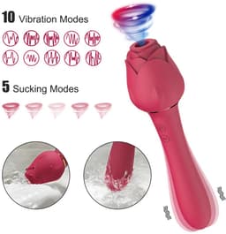 Desiredrops® - Dubbele Penetratie Vibrator - Luchtdruk Vibrator - satifyer Clitoris & G Spot stimulator - Krachtig - Vibrators - Vibrators voor vrouwen - Sex toys voor koppels - Vibrator-Discreet Bezorgde -Sucking - sex speeltjes — thumbnail 2
