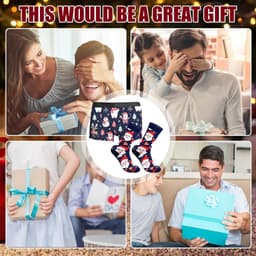 Grappige Kerst Boxershorts voor Mannen - XL Onderbroeken met Kerstkousen — thumbnail 5
