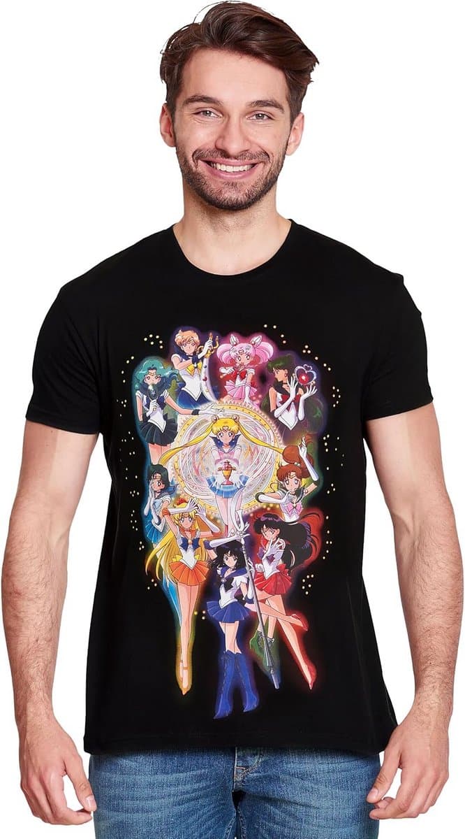 Sailor Moon T-Shirt Anime Fans Unisex Katoen — afbeelding 1