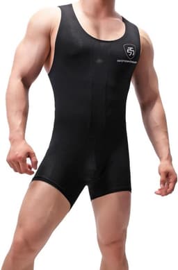 Heren Bodysuit Katoen Modal - Atletische Eendelige Singlet voor Sport en Ondergoed — thumbnail 3