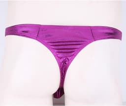 Glanzende Heren Jockstrap Lingerie Ondergoed Lage Taille Slip String Tanga — thumbnail 3