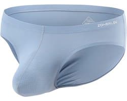 Heren Ondergoed met Bulge Pouch - Comfortabele Nylon Slips voor Daggemak