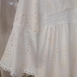 Boho Chic Bruidsjurk Kant V-Hals Korte Mouwen Patchwork Wit Elegante Trouwjurk Dames — thumbnail 2