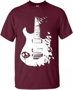 Band T-Shirt met Metal, Peace en Tattoo stijl Prints — thumbnail 2