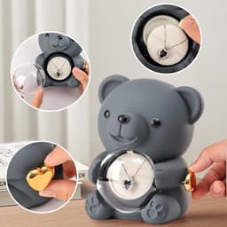 Romantische teddybeer met roos en verborgen sieradendoosje - uniek cadeau voor haar - Valentijnsdag, Moederdag, bruiloften en jubilea — thumbnail 4