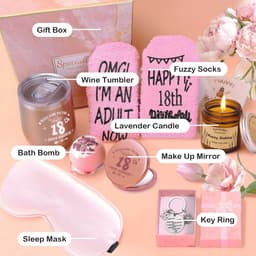 18e Verjaardag Cadeaus voor Vrouwen, Verwen Set voor Haar, Ideale Cadeau-ideeën voor 18-jarige Vrienden, Zussen en Dochters — thumbnail 6