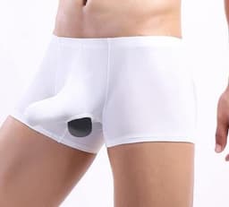 Comfortabele Boxershort voor Heren in IJs-Zijde met Ruime Taille en Cupje, Beschikbaar in Maten S-XL — thumbnail 3