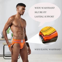 Atletische Jock Strap Supporter voor Mannen - Sexy Ondergoed in 7 Kleuren (M-XXL) — thumbnail 2