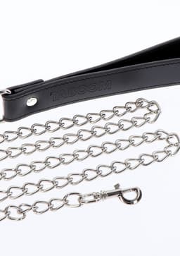 Taboom - Chain Leash - Bondage / SM Collar and leash Zwart — thumbnail 2