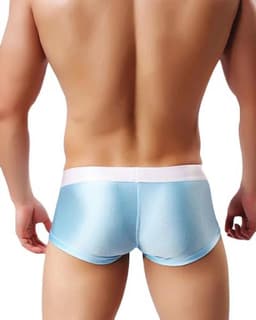 Sexy Boxershorts voor Heren met Bulge Pouch - Zijdeachtige Lichte Onderbroek voor Comfort — thumbnail 2